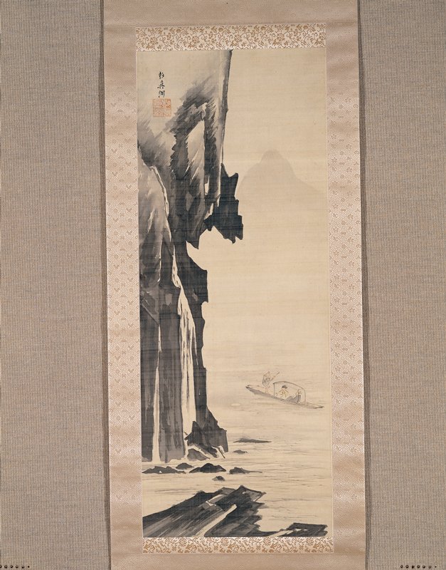 Su Shi's Second Visit to the Red Cliff, Sakaki Hyakusen, 18th century