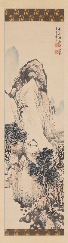 Landscape with a Solitary Hut by Yosa Buson