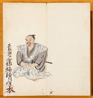 Portraits of Ike Taiga and His Calligraphies in Seal and Grass Styles, Tomioka Tessai, late 19th–early 20th century