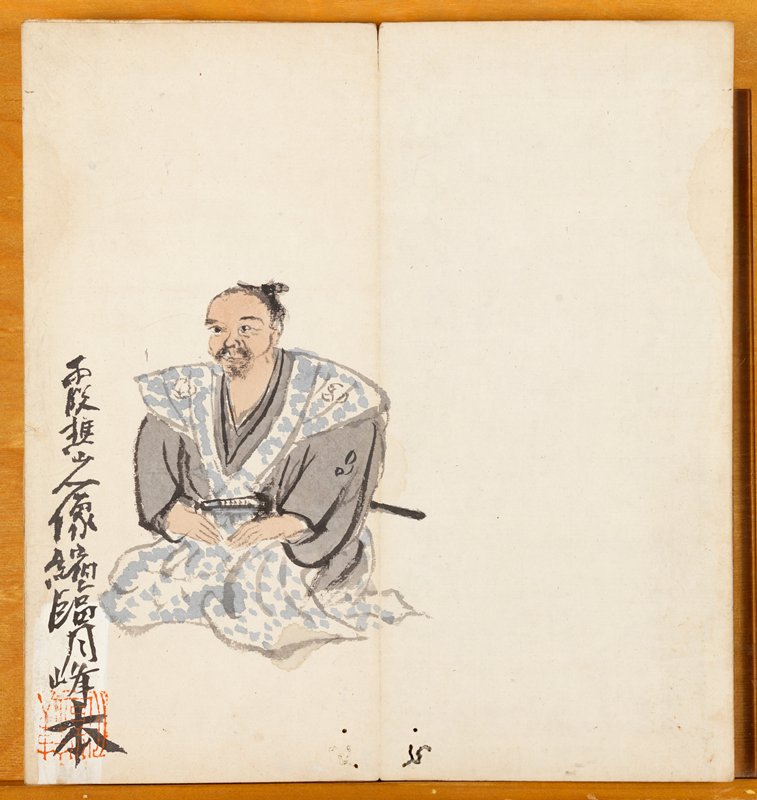 Portraits of Ike Taiga and His Calligraphies in Seal and Grass Styles, Tomioka Tessai, late 19th–early 20th century