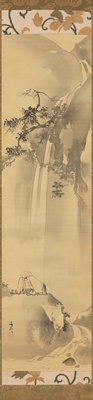 Ri Haku (Li Bo) Viewing a Waterfall, Tani Bunchō, 19th century