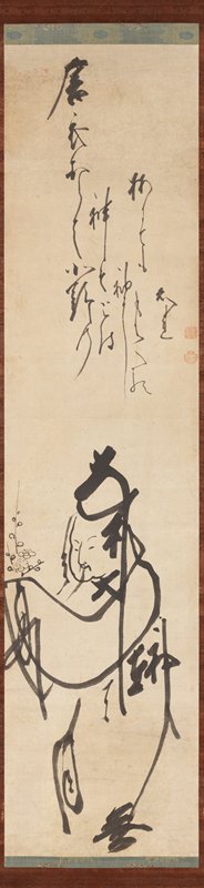 Tenjin on His Way to China, Hakuin Ekaku, mid 18th century