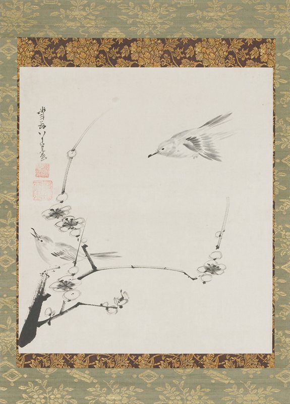 Birds on a Plum Tree, Itō Jakuchū, 1795