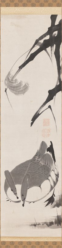 Geese and Reeds, Itō Jakuchū, 18th century