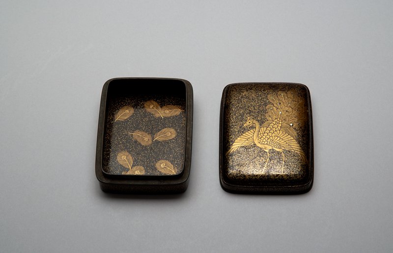 Incense box with peacock design, Japan | Mia