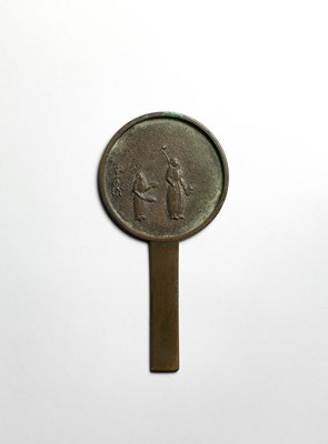 Dokumentasi “Mirror with Nanban figures”; Bronze. Minneapolis Institute of Art.