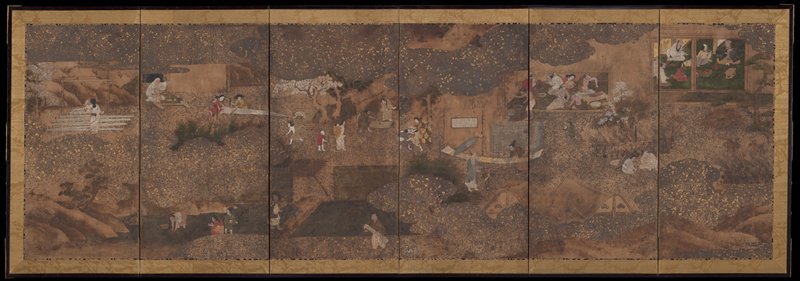 Genre scenes, Hishikawa Moronobu, 17th century