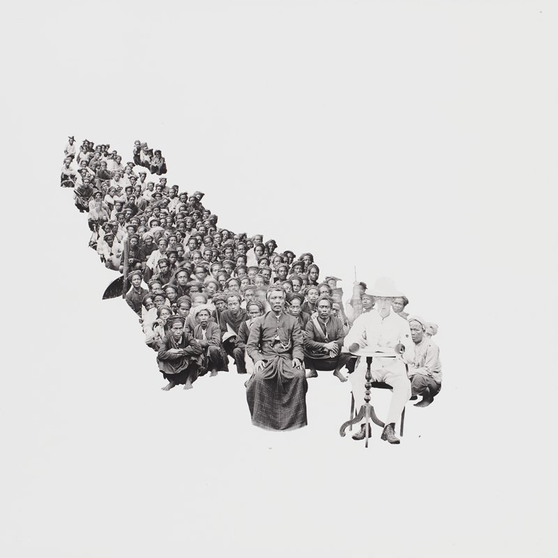 Wherein one nods with political sympathy and says I understand you better than you understand yourself, I'm just here to help you help yourself, Yee I-Lann, 2013 (printed 2015)