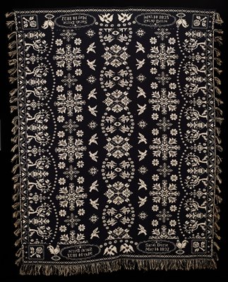 Dokumentasi “Coverlet”; Cotton, wool, double weave. Minneapolis Institute of Art.