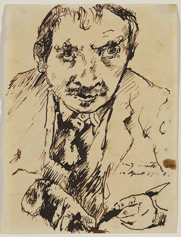 Self-Portrait, Lovis Corinth, April 19, 1923