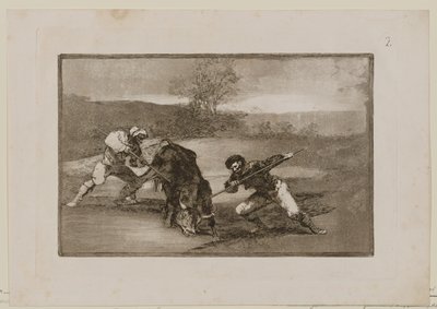 Dokumentasi “Otro modo de cazar á pie (Another Way of Hunting on Foot)”; Etching, burnished aquatint, drypoint, and burin. Minneapolis Institute of Art.