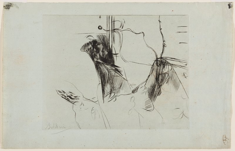 Paul-César Helleu, Asleep, Giovanni Boldini, c. 1897