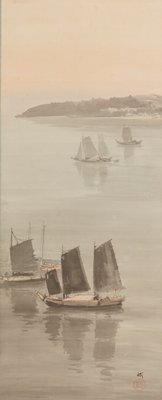 Sailboats on the Inland Sea, Yoshida Hiroshi, 1930s