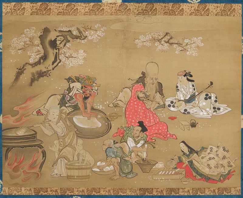 Gods Preparing a Cherry Blossom Banquet, 18th century