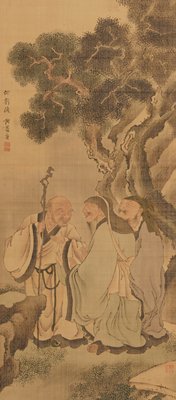 Three Laughers of Tiger Ravine, Yosa Buson, second half 18th century