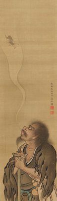Chinese Immortals [one of a pair], Hara Zaichū, 1804