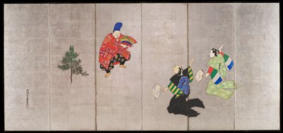 Dokumentasi “Anggota kelompok terkait: Scenes from Kyōgen Theater [right of a pair] (2015.114.41.2)”. Minneapolis Institute of Art.