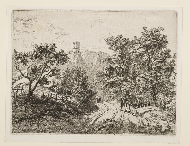 Ruins of a Castle on a Steep Hill (Die Burgruine auf dem schroffen Felsen), Johann Christoph Erhard, 1818