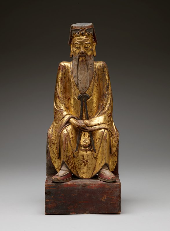 Seated Daoist deity, 19th century
