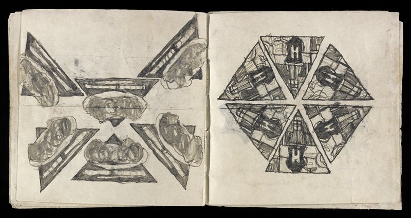 Untitled (Kaleidoscope book), James Castle, 20th century