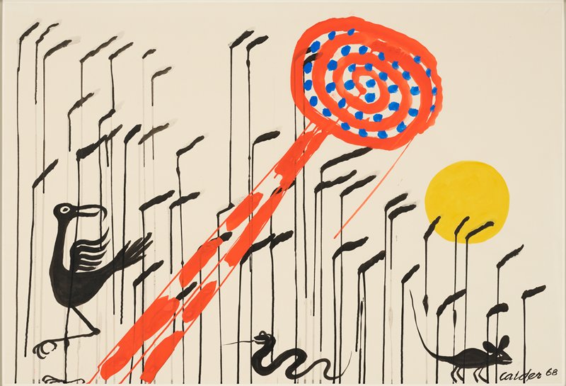 Seed Pod and Cattails, Alexander Calder, 1968