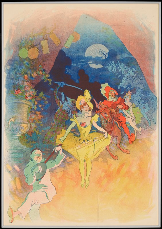 Musée Grevin, Théatre les Fantoches de John Hewelt, Jules Chéret, 1900