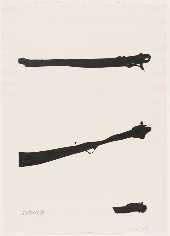Tallith for Meyer Schapiro, Robert Motherwell, 1973 (published 1974)
