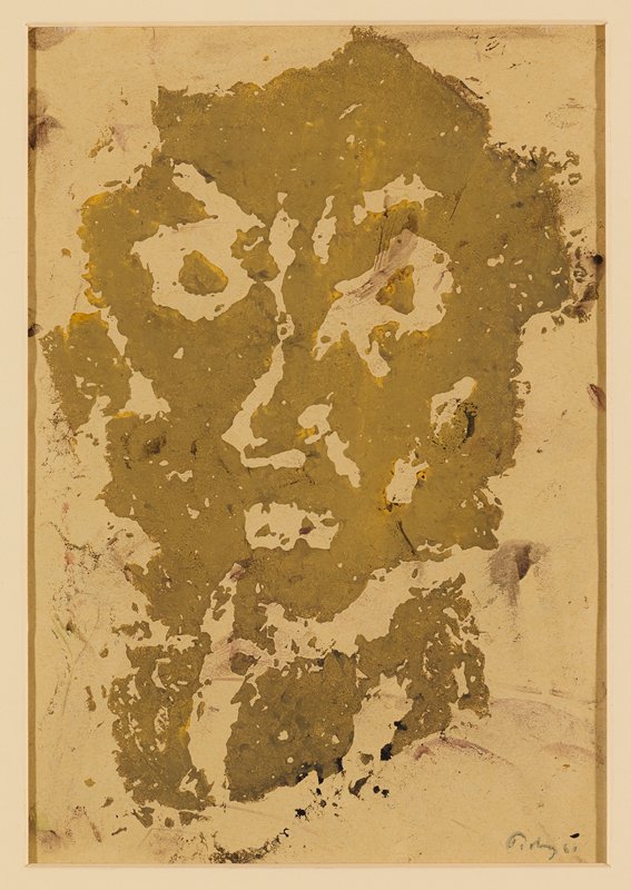 Portrait Head (recto and verso) by Mark Tobey