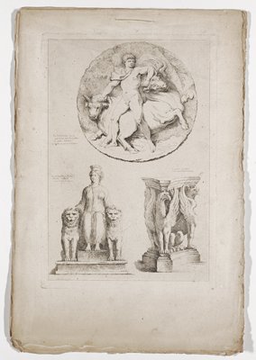 Dokumentasi “Fascicule I, Plate 1, from Suite de Dix Huit Feuilles d'après l'antique...”. Minneapolis Institute of Art.