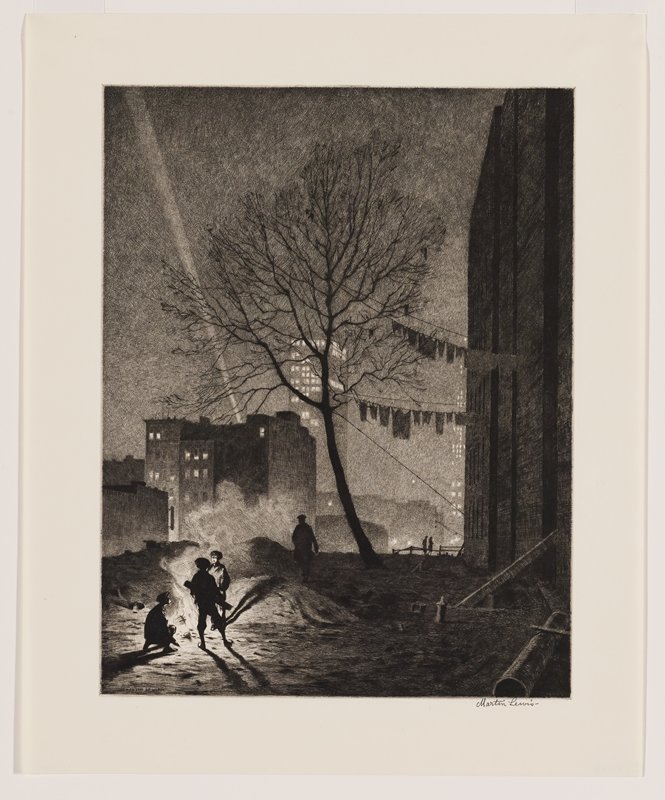 Tree, Manhattan, Martin Lewis, 1930
