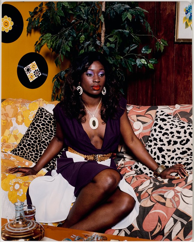 Portrait of Qusuquzah, Mickalene Thomas, 2008