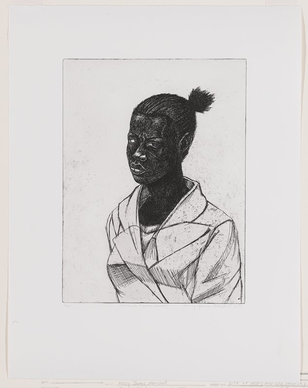 Untitled (Young Woman), Kerry James Marshall, 2010