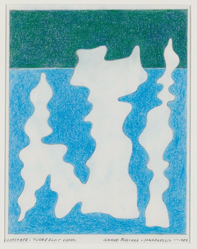 Landscape: Surrealist Forms, George Morrison, 1993