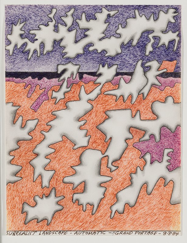Surrealist Landscape, George Morrison, August 8, 1984