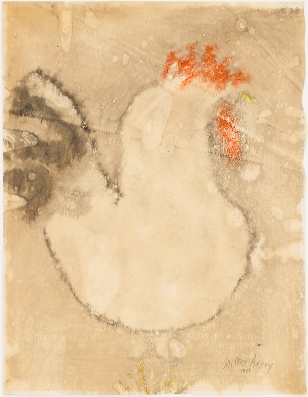 Rooster, Milton Avery, 1950