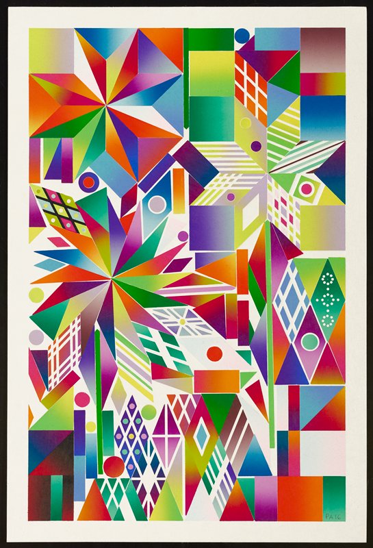 Atomic Mystic Portrait 3, Polly Apfelbaum, 2016