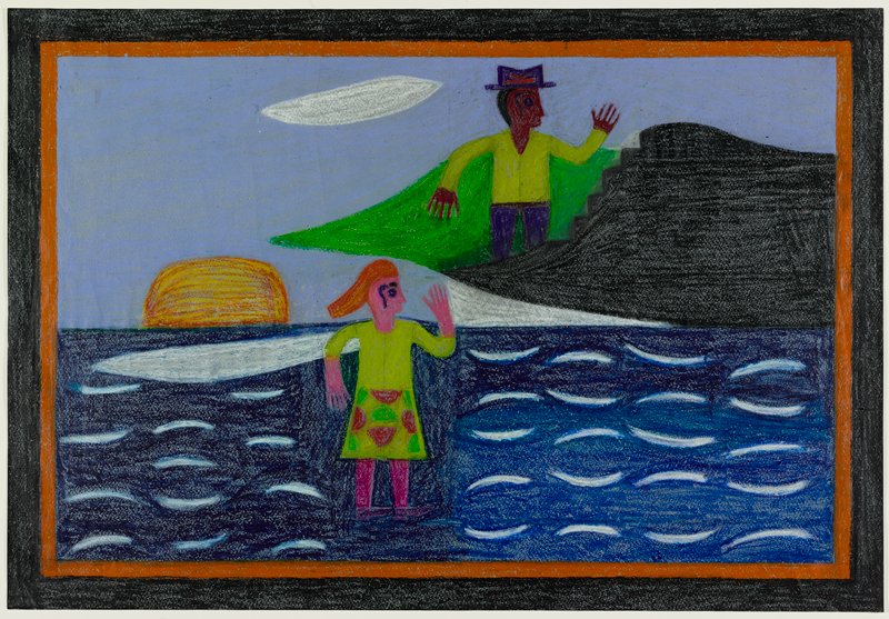 Girl in Water, Eddie Arning, c. 1965