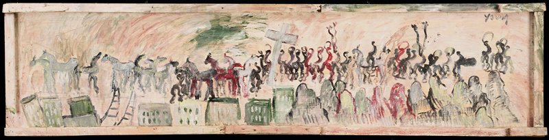 City to the Mountain, Purvis Young, c. 1990