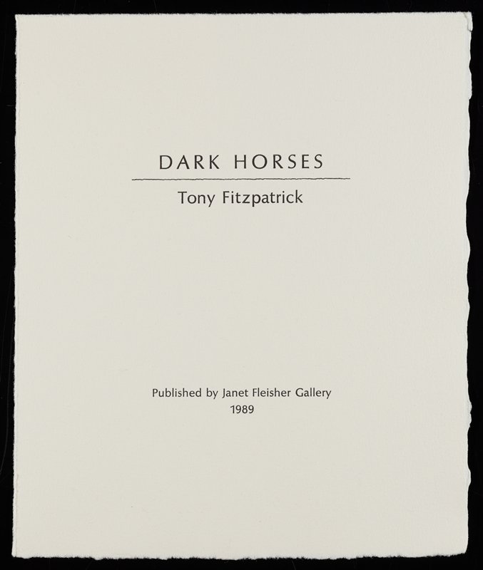 Dark Horse, Tony Fitzpatrick, 1989