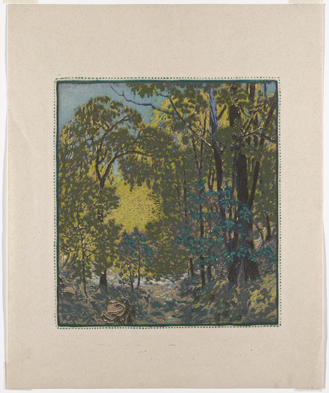 Hillside Woods, Gustave Baumann, 1924