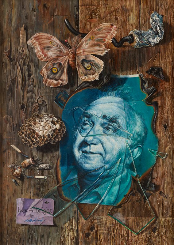 Ivan Albright, Through a Glass Darkly, Aaron Bohrod, 1958