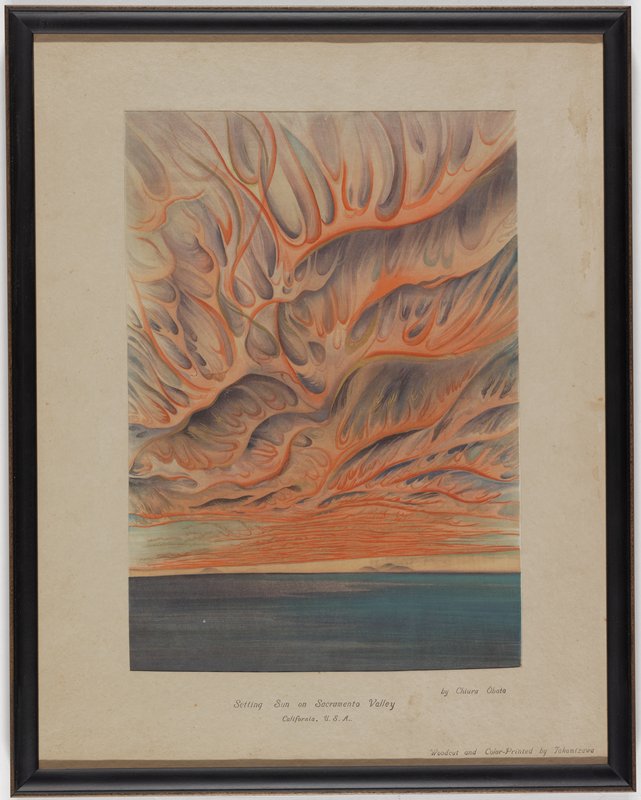 Setting Sun in the Sacramento Valley, Obata Chiura, 1930