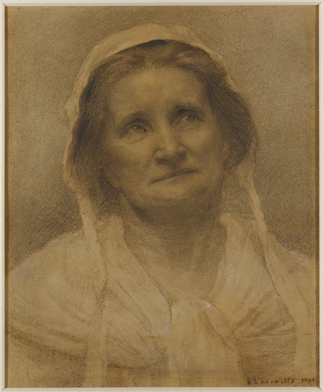 Head of a Peasant Woman, Léon-Augustin Lhermitte, 1874