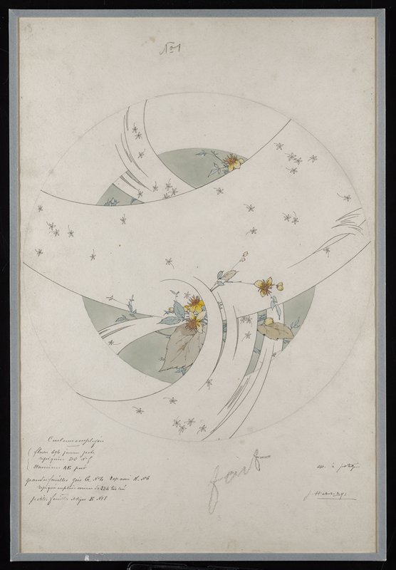 Design for a Soup Plate, Jules Auguste Habert-Dys, c. 1889