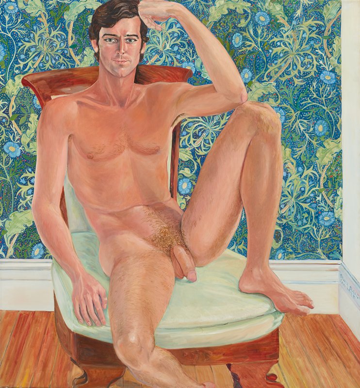 Walter Finley in an Empire Chair, Sylvia Sleigh, January 1976
