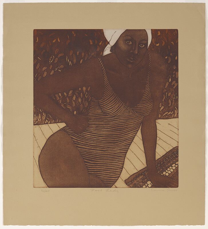 Pool Lady, Emma Amos, 1980