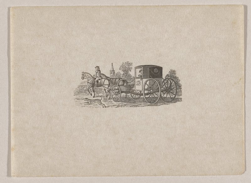 Horse-drawn Carriage, Thomas Bewick, c. 1790