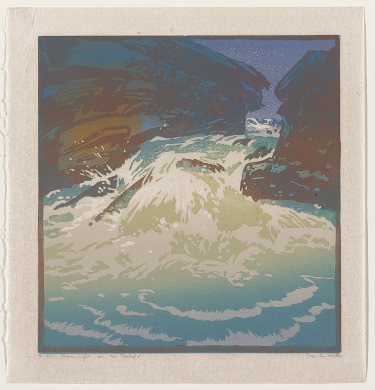 Moonlight on the Konkapot, Eva Auld Watson, c. 1926