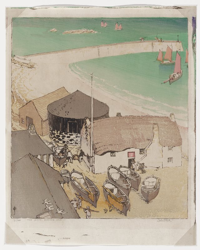 The Jetty, Sennen Cove, John Edgar Platt, 1921–22