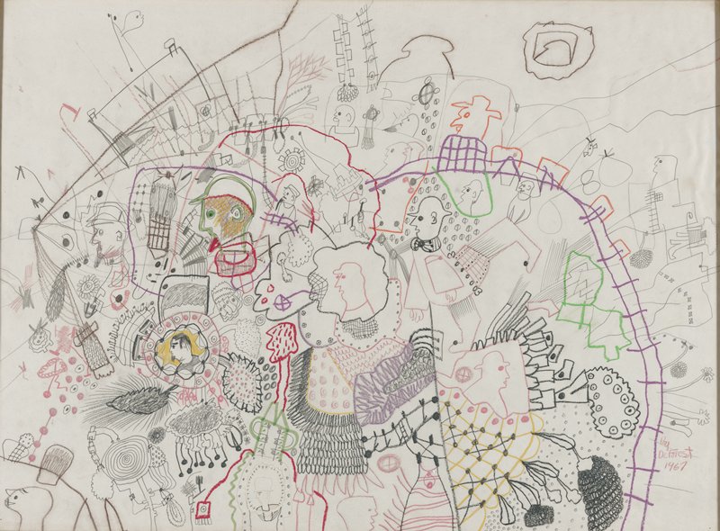 Untitled (Doodles), Roy De Forest, 1967